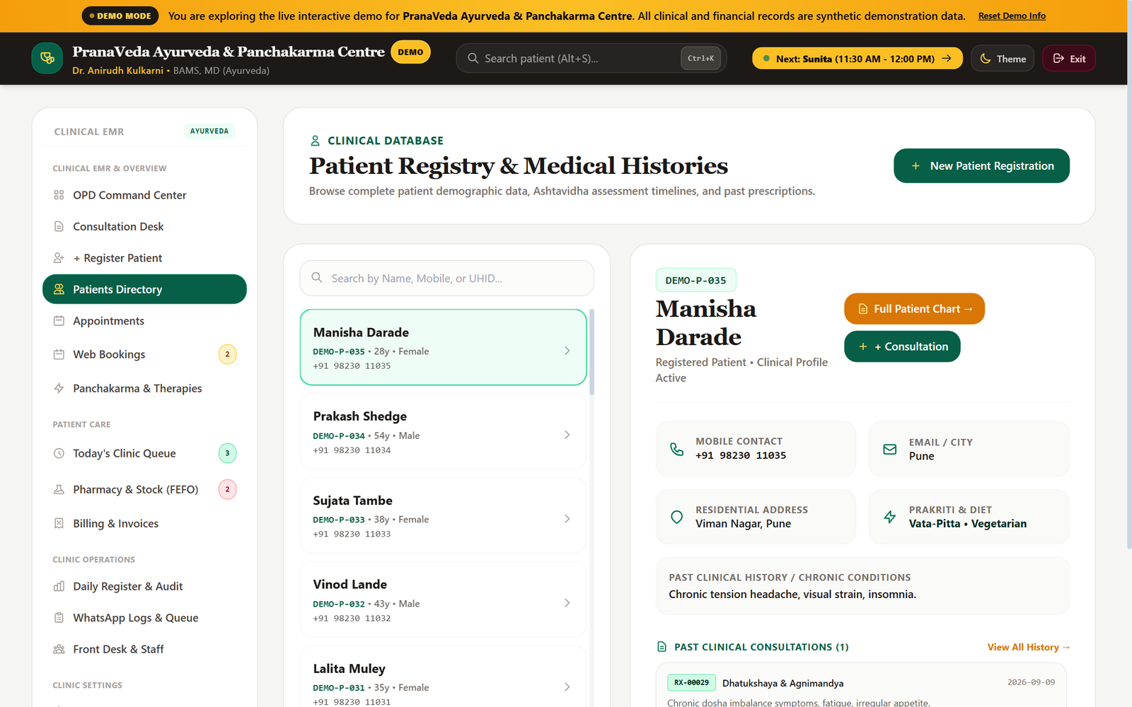 Patient Records and History